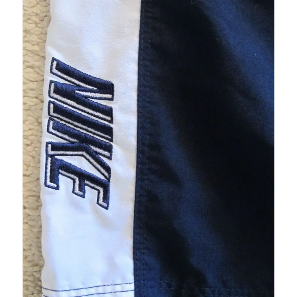 Men's XXL‎ Vintage Nike Drawstring Navy Blue Lined Swimsuit / Board Shorts